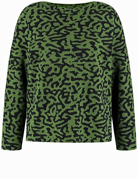 Samoon Rundhalspullover Pullover mit Animal-Jacquard günstig online kaufen