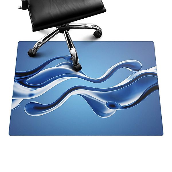 Tulup Bodenschutzmatte Bürostuhl Unterlage Abstrakte Wellen günstig online kaufen