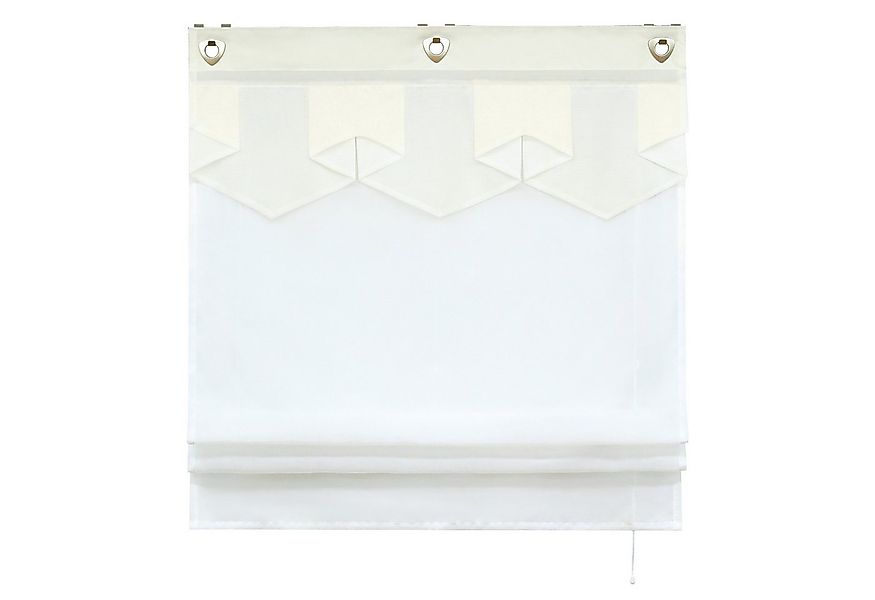 Delien Raffrollo Anita, mit Hakenaufhängung, Voile mit farbigem Abschluss günstig online kaufen