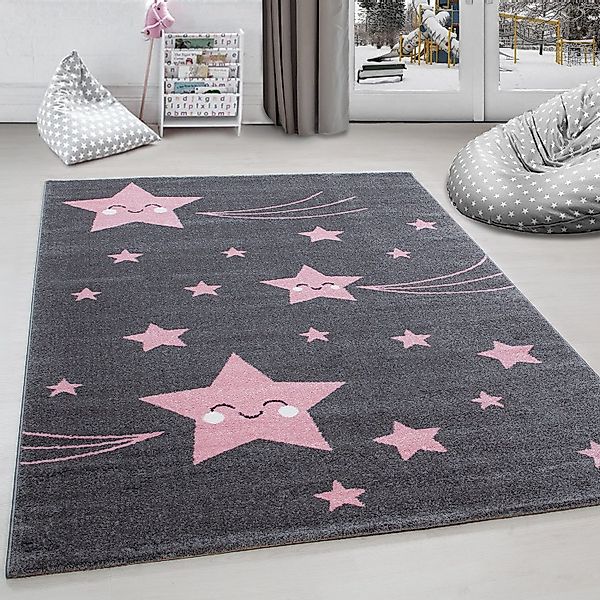 Carpettex Kinderteppich Sterne-Design, Läufer, Höhe: 11 günstig online kaufen