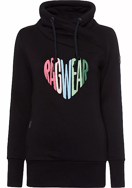 Ragwear Sweater "NESKA LOVE O", mit asymetrischem Schalkragen im Rainbow Pr günstig online kaufen