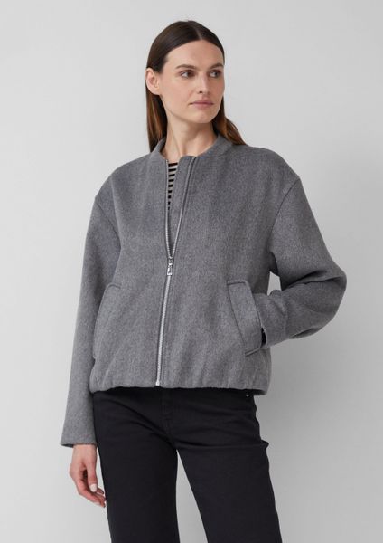 s.Oliver Funktionsjacke Outdoor-Jacke Wollmix-Blouson mit gerafftem günstig online kaufen