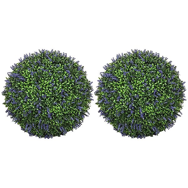 Kunstpflanze 2er-Set, 42 cm, in Kugelform günstig online kaufen