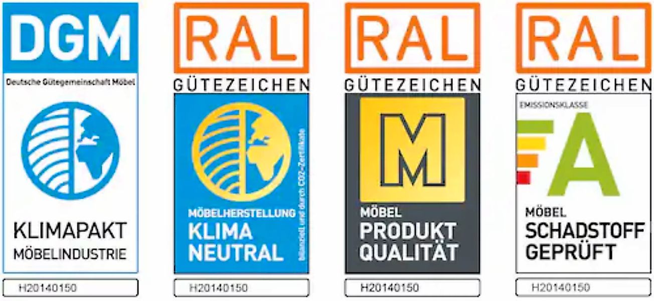 RAUM.ID Ecksofa »Cushid L-Form«, Modulset, bestehend aus 3 Teilen günstig online kaufen