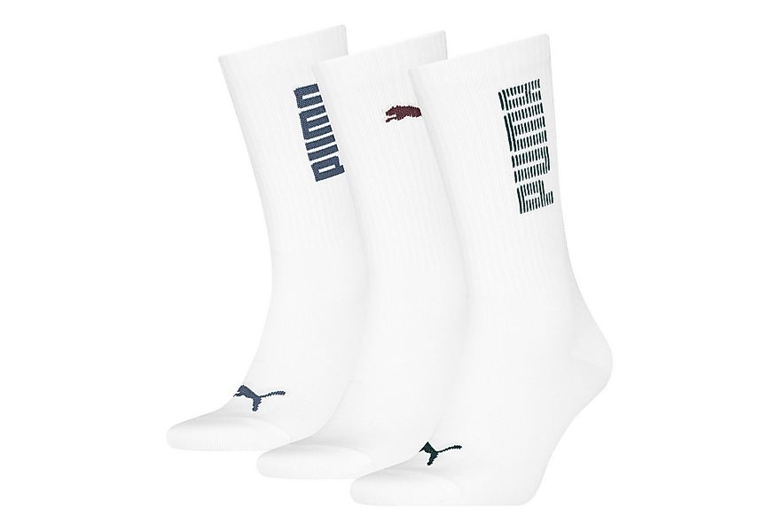 PUMA Socken PUMA UNISEX RIB LOGO CREW SOCK (3-Paar) günstig online kaufen