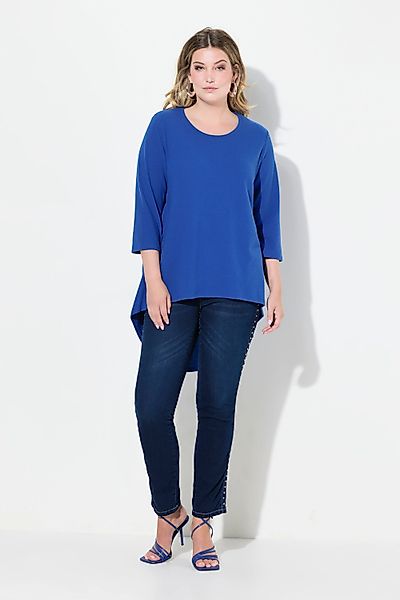 MIAMODA Strickpullover Pullover A-Linie gerundeter Saum günstig online kaufen