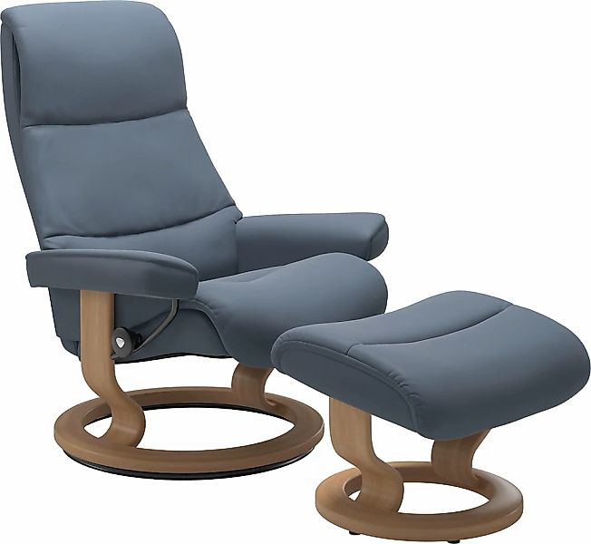 Stressless Relaxsessel "View" Set, Relaxsessel mit Hocker, mit Classic Base günstig online kaufen