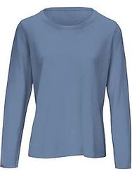 Rundhals-Pullover aus Schurwolle und Kaschmir include blau günstig online kaufen