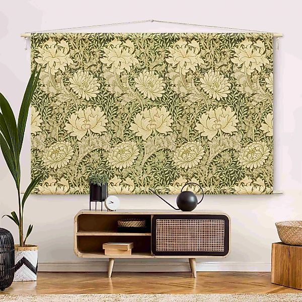Wandteppich William Morris Muster - Große Blüten günstig online kaufen
