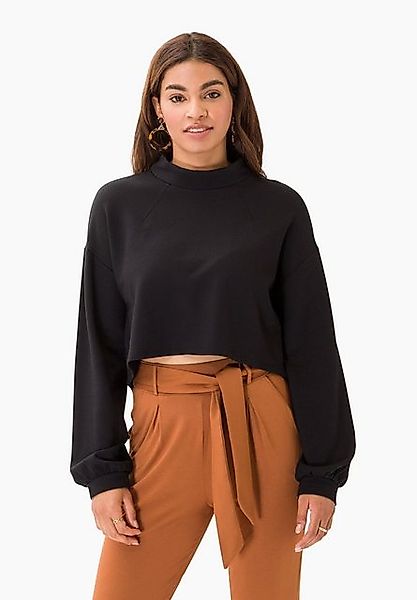 Les Lunes Sweatshirt Leo Oversized Look, schmaler Stehkragen, lange bauschi günstig online kaufen