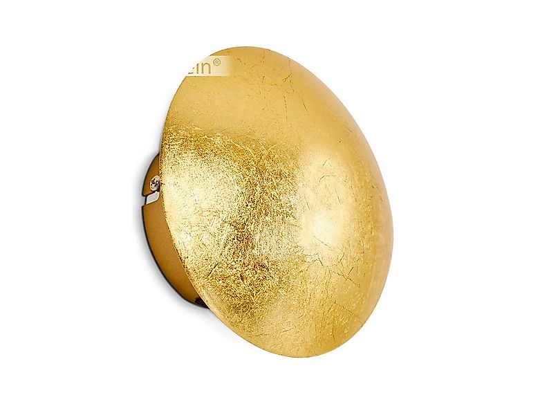 hofstein Wandleuchte »Godo« Wandlampe runde aus Metall in Gold mit Lichtspi günstig online kaufen