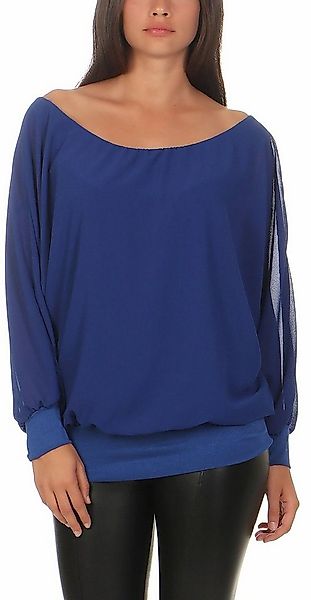 malito more than fashion Chiffonbluse 6291 mit Carmenausschnitt, Einheitsgr günstig online kaufen