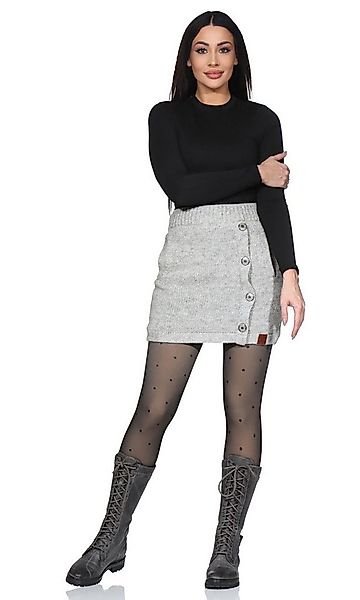 KUNST UND MAGIE Strickrock Strickrock kurzer Rock mit klassischem Muster Wo günstig online kaufen