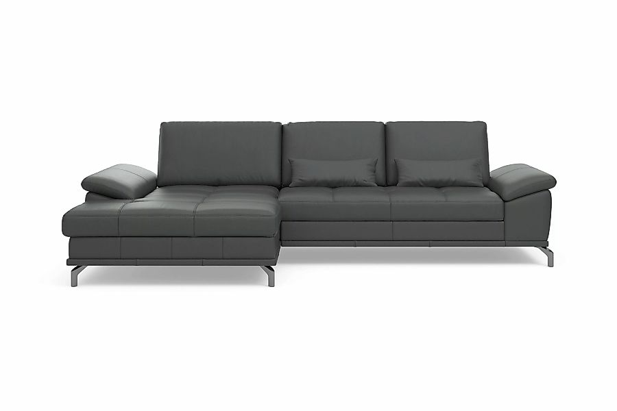 Places of Style Ecksofa Costello, mit Sitztiefenverstellung und Armlehnfunk günstig online kaufen