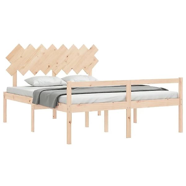vidaXL Seniorenbett mit Kopfteil 160x200 cm Massivholz 3195556 günstig online kaufen