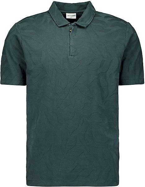No Excess Half Zip Poloshirt Jacquard Dark Steel - Größe M günstig online kaufen