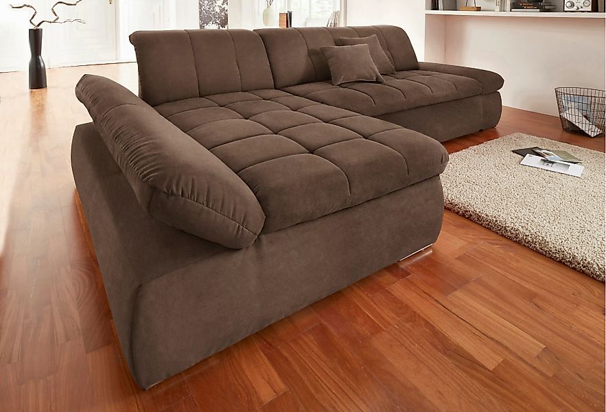 DOMO collection Ecksofa »NMoric XXL, B/T/H: 300/172/80cm, L-Form«, wahlweis günstig online kaufen