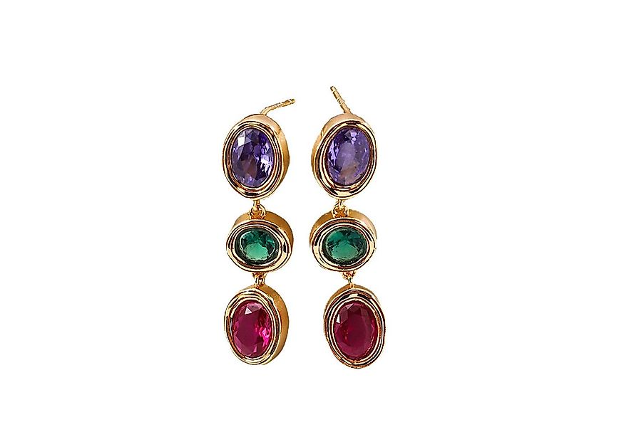 Jumpeak Paar Ohrhänger ohrringe silber 925,bunte ohrringe,edelstein ohrring günstig online kaufen