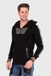 Cipo & Baxx Kapuzenpullover "Pullover" 1 Stk. tlg. mit modischen Details günstig online kaufen