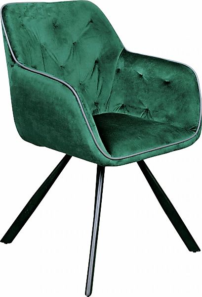 Kayoom Polsterstuhl »Stuhl Eann 125, Stuhl im Retro-Design, edles Design«, günstig online kaufen