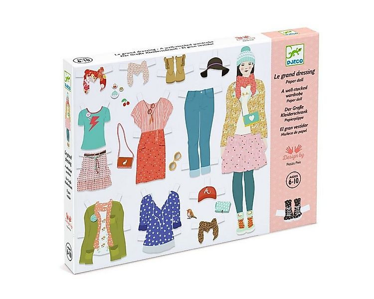 DJECO Kreativset Papierkunst Der große Kleiderschrank basteln Kinder günstig online kaufen