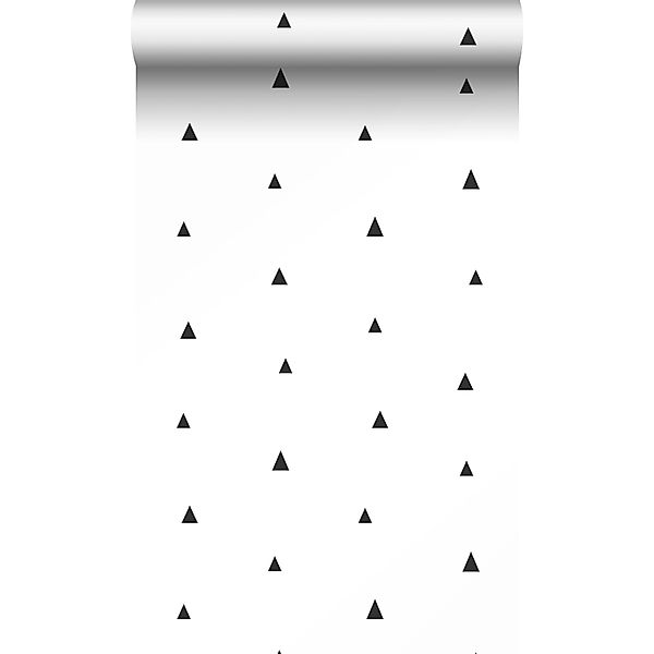 Origin Luxury Wallcoverings Tapete Grafische Dreiecke Schwarz Weiß 53 Cm X günstig online kaufen