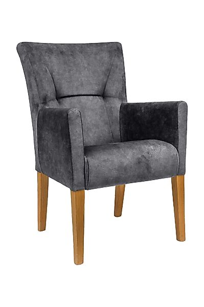 Home affaire Armlehnstuhl "King" () Esszimmerstuhl mit Knopfheftung günstig online kaufen