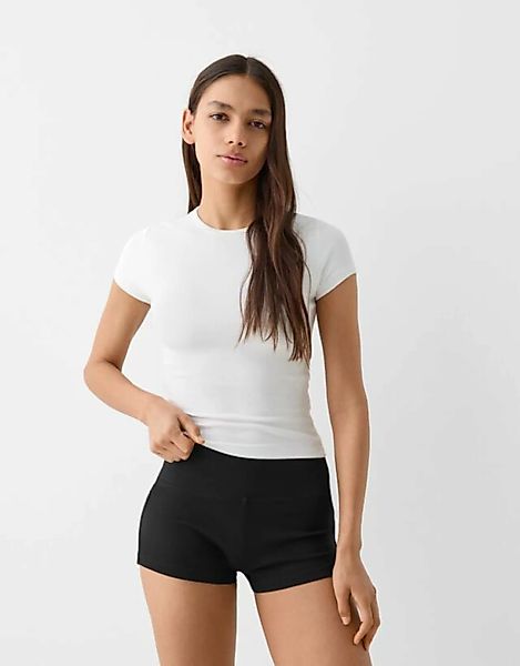 Bershka Mini-Shorts Damen S Schwarz günstig online kaufen