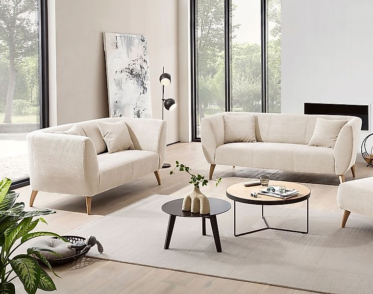 INOSIGN Polstergarnitur »Colori«, (Set, 2 tlg., 3-Sitzer und 2-Sitzer), auc günstig online kaufen