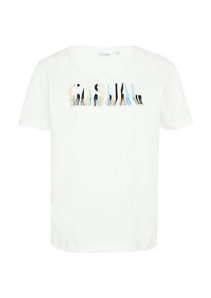 comma casual identity Kurzarmshirt T-Shirt mit Artwork günstig online kaufen