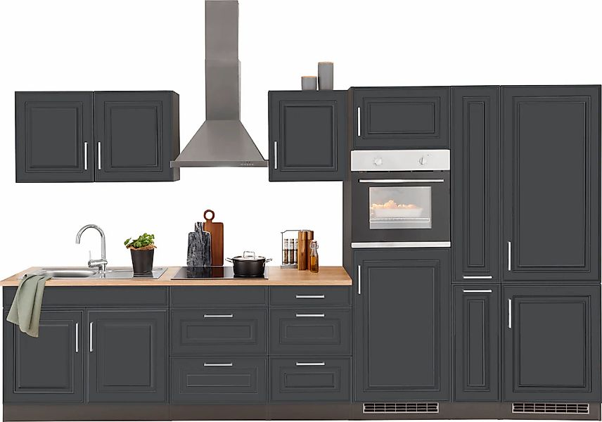 KOCHSTATION "KS-Stockholm" Breite 360 cm, mit hochwertigen MDF Fronten im L günstig online kaufen