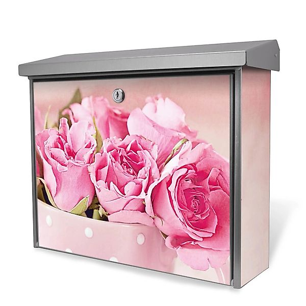 Banjado Briefkasten Edelstahl 38.5x31.5x12cm Ohne Zeitungsfach Inkl. Montag günstig online kaufen