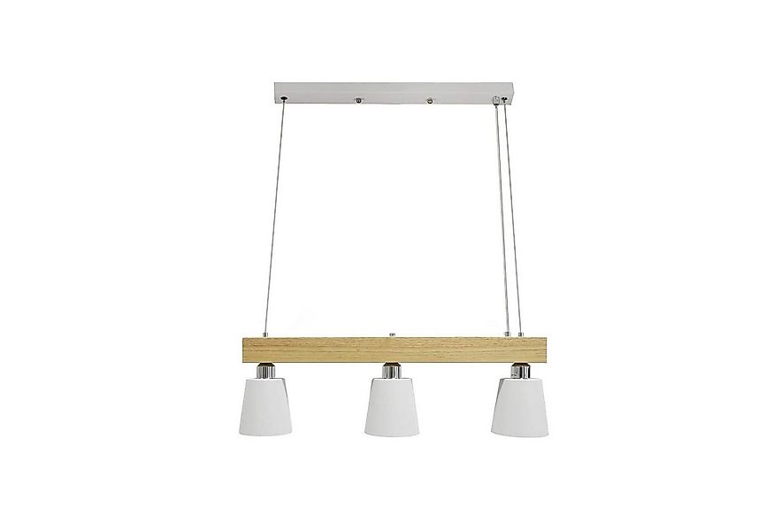 ZMH Pendelleuchte Esstisch Holz 3/ 5Flammig Warmweiß Höhenverstellbar, LED günstig online kaufen