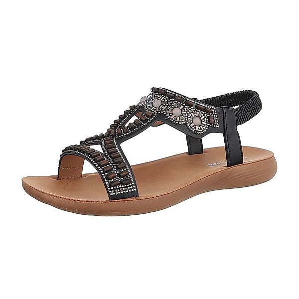 Ital-Design Damen Freizeit Riemchensandalette (86345297) Flach günstig online kaufen