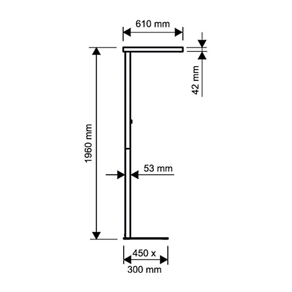LED-Sensor-Stehlampe MAULjuvis, silber, 196 cm, Standfuß dim günstig online kaufen