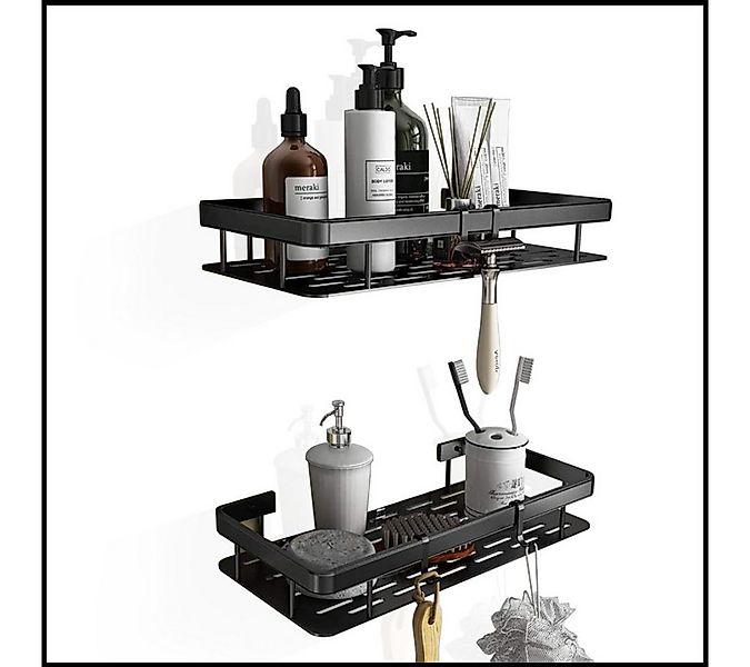 LIVINA HOME Duschablage ohne Bohren, Duschablage zum hängen, Duschkorb in s günstig online kaufen