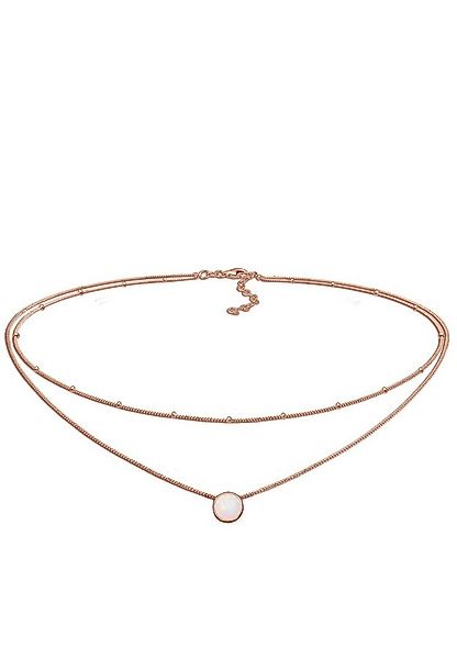 Elli Choker Choker Layer Opal Kugelkette 925 Silber günstig online kaufen