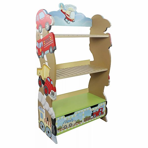 Teamson Kids Fantasy Fields Kinderbücherregal Transportation Holz günstig online kaufen