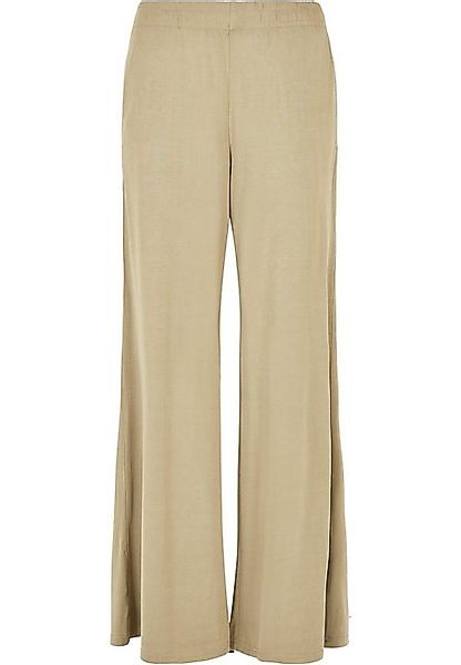 URBAN CLASSICS Stoffhose Urban Classics Damen Ladies Modal Wide Leg Pants ( günstig online kaufen