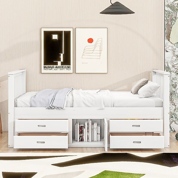 Flieks Massivholzbett, Einzelbett Kinderbett 90x200cm mit günstig online kaufen
