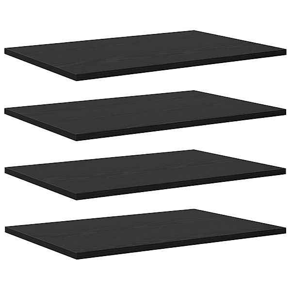 vidaXL Bücherregal Bücherregalbrett 4 pcs Schwarz günstig online kaufen