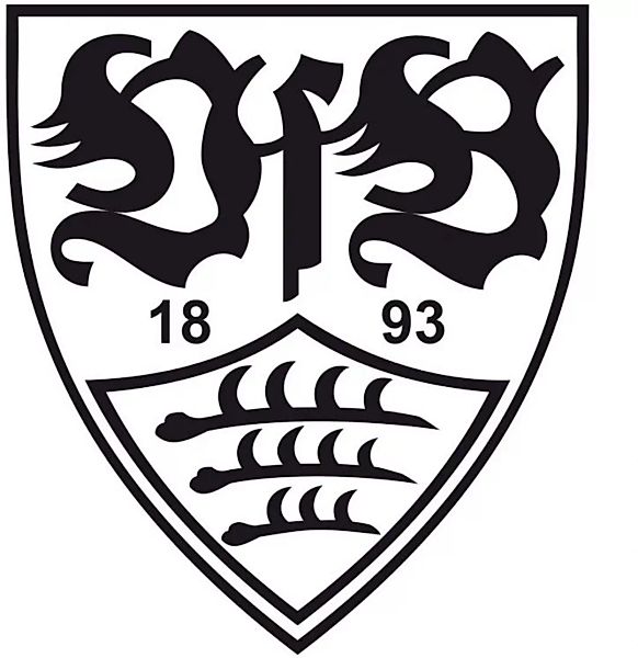 Wall-Art Wandtattoo »Fußball VfB Stuttgart Logo«, (1 St.), selbstklebend, e günstig online kaufen