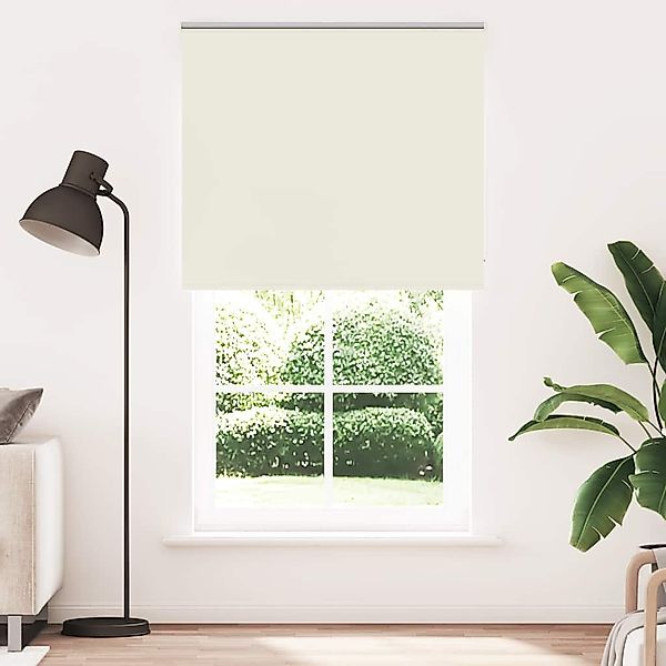 Verdunklungsrollo, vidaXL, Verdunkelungsrollo Cremeweiß 140x230cm Stoffbrei günstig online kaufen