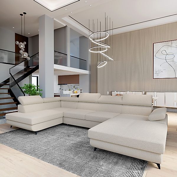 Masseno Ecksofa RUBANO mit Schlaffunktion U-Form, günstig online kaufen