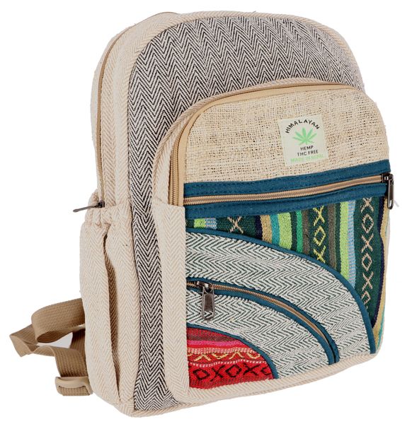 Guru-Shop Freizeitrucksack Bunter Ethno Hanf Rucksack günstig online kaufen