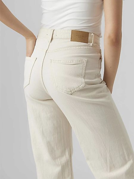 Vero Moda Straight-Jeans VMTESSA HR WIDE STR JEANS ECRU GA günstig online kaufen