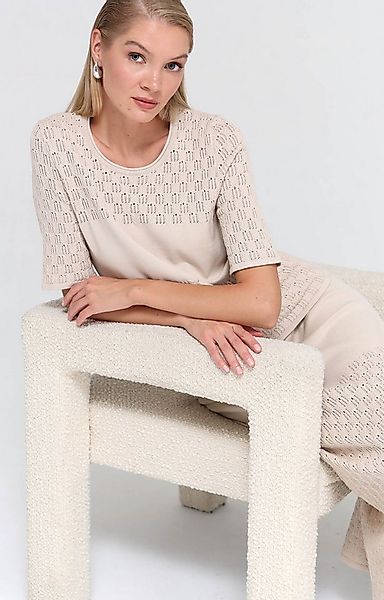 Passioni T-Shirt mit Strukturmuster günstig online kaufen