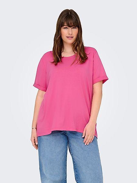 ONLY CARMAKOMA Kurzarmshirt CARMOSTER S/S FOLD günstig online kaufen