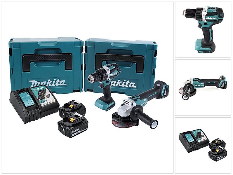 Makita Akku-Schrauber DLX 2190 TJ1 Akku Combo Kit DDF 484 Akku Bohrschraube günstig online kaufen