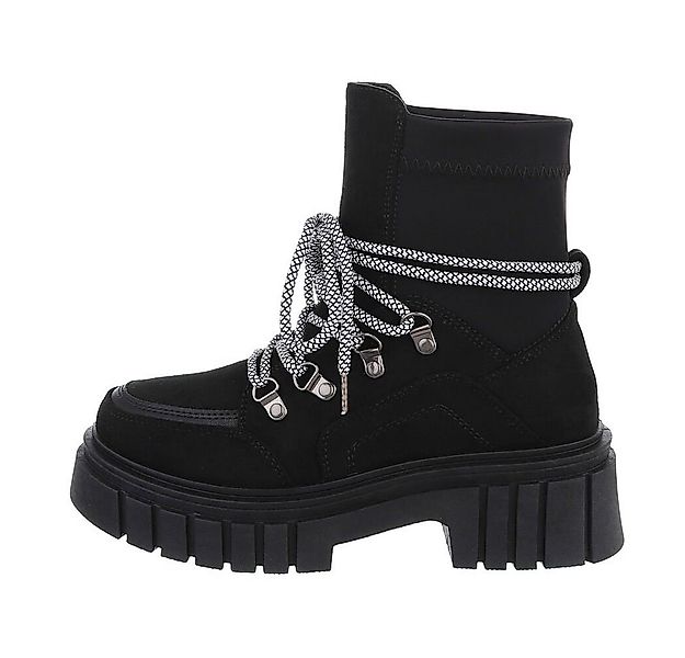 Ital-Design Damen Worker Boots Freizeit Schnürstiefelette (84338139) Blocka günstig online kaufen
